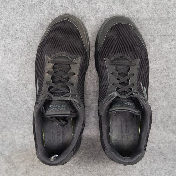 Skechers Shoes Mens 11.5 Athletic Trainer Go Walk Sneakers Casual Active Black - Picture 6 of 13